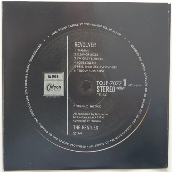 Inner sleeve side A, Beatles (The) - Revolver